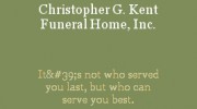 Christopher G Kent Funeral Home