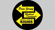 Penn Jersey Weekend Directional Signs