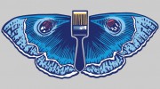 Blue Moth Painting